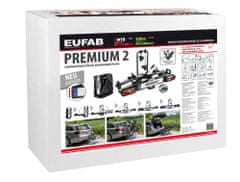 EUFAB Nosič kol Premium II - 2 kola, na tažné zařízení