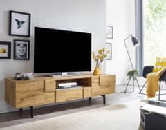 Bruxxi Televizní stolek Holz, 160 cm, dub