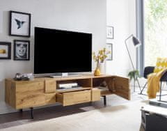 Bruxxi Televizní stolek Holz, 160 cm, dub