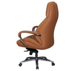 Bruxxi Kancelářská židle Karo, 137 cm, koňaková