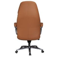 Bruxxi Kancelářská židle Karo, 137 cm, koňaková