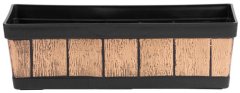 Strend Pro Květináč Woodeff s efektem dřeva | 15x47x17 cm