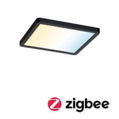 Paulmann PAULMANN VariFit LED vestavné svítidlo Smart Home Zigbee Areo IP44 hranaté 175x175mm měnitelná bílá černá stmívatelné 79966