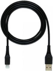 CUBE1 datový kabel USB > Lightning, 2m LM05-1102A -BLACK/2M, černý