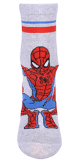 Chlapecké ponožky šedé Spider Man, 23-26 EU