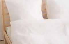 Inny Vyšívané ložní prádlo s prostěradlem 200x220 bílé