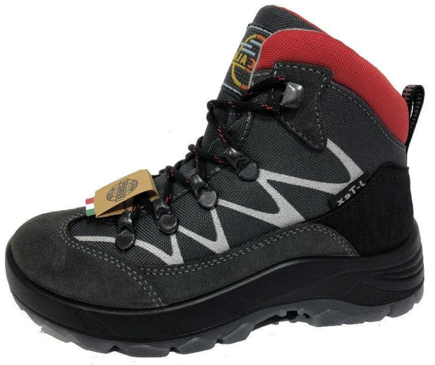 Alpinex dětská outdoorová kotníčková obuv A222030 tmavě šedá 35