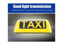Alum online Taxi světlo na střechu auta s magnetem, 12V - 29x12,5x10,5 cm