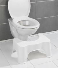 Wenko Plastová toaletní stolička, praktické koupelnové příslušenství -