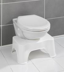 Wenko Plastová toaletní stolička, praktické koupelnové příslušenství -