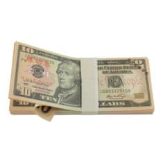 Northix Falešné peníze – 10 amerických dolarů (100 bankovek) 