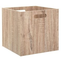 5five Skladovací krabička v barvě přírodního dřeva, 31 x 31 cm.