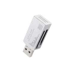 Northix Kompaktní USB čtečka paměťových karet | 4 v 1 