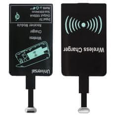 Northix Adaptér Qi – Bezdrátový nabíječ pro Micro-USB – Černý 