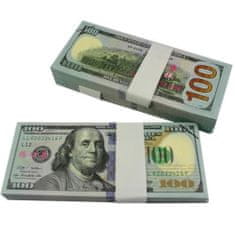 Northix Falešné peníze – 100 amerických dolarů (100 bankovek) 