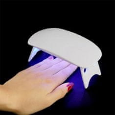 Northix Mini UV LED lampa na nehty, růžová 