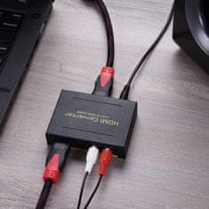 Northix Rozbočovač zvuku - HDMI na HDMI + SPDIF + RCA 