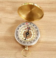 Northix Vintage kompas v mosazi 