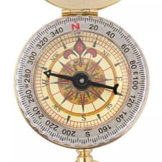Northix Vintage kompas v mosazi 