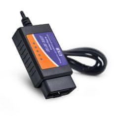 Northix Čtečka chybových kódů USB ELM327 / OBD2 Automobilová diagnostika 