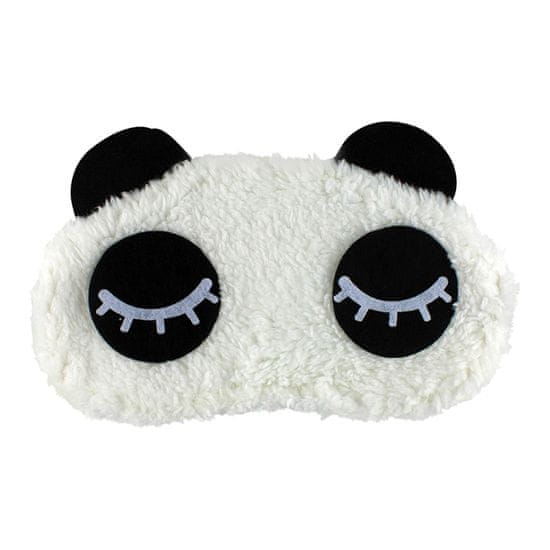 Northix Eyes Closed Panda, Fluffy Sleep Maska pro cestování a relaxaci