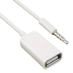 Northix 3,5mm adaptérový kabel Aux samec na USB samice 