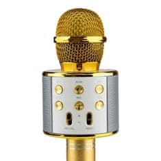 Northix KTV - Bezdrátový Karaoke Mikrofon - Zlatý 