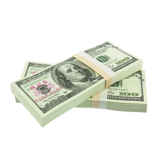 Northix Falešné peníze – 100 amerických dolarů (100 bankovek)