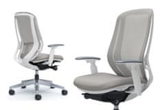 SYLPHY stylová židle Světle šedá Plast bílý