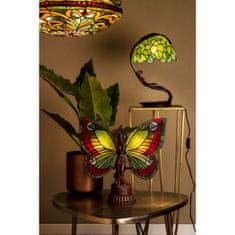 Clayre & Eef Dekorativní stolní lampa Tiffany BUTTERFLY 5LL-6085