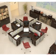 Lenza Kancelářský stůl Berlin 160x160x74 cm - B195 - 3D2196