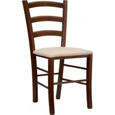 Unique Dřevěná jídelní židle s čalouněným sedákem DESIGNE 46U - nosnost 120 kg - výběr barev - 3D4884