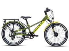 S'COOL Dětské kolo troX EVO zelený/žltý (od 115 cm)