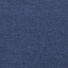 Vidaxl Podnožka modrá 60 x 60 x 39 cm textil a umělá kůže