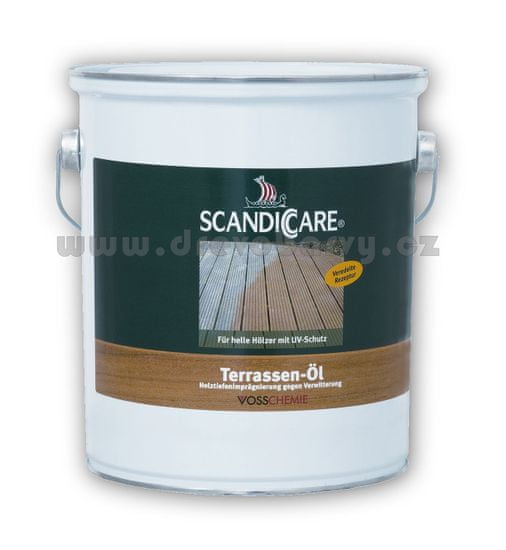 Scandiccare Terasový olej 3 l - bezbarvý olej na dřevěné terasy s UV ochranou