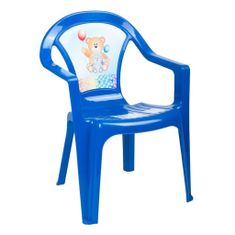 STAR PLUS Dětský zahradní nábytek - Plastová židle modrá