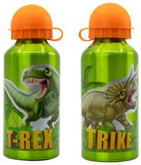 Stor ALU Láhev na pití Dinosauři T-Rex 400ml