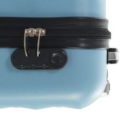 shumee Skořepinový kufr na kolečkách modrý ABS
