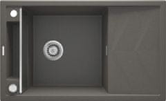 BPS-koupelny Dřez Magnetic s odkapávačem, granit - ZRM T113 antracit metalic