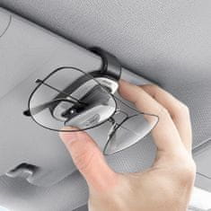 BASEUS Eyewear Clip držák na brýle do auta, stříbrný