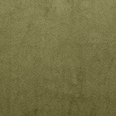 DESIGN 91 Sametový závěs s řasící páskou - Ria, olivový 140 x 270 cm