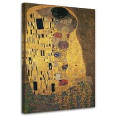 shumee Obraz na plátně, Polibek - reprodukce G. Klimta - 40x60
