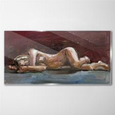 COLORAY.CZ Obraz na skle Abstrakce Ženy anatomie 120x60 cm