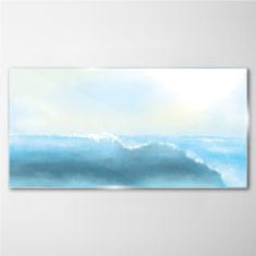 COLORAY.CZ Obraz na skle Abstrakce mořské vlny 120x60 cm