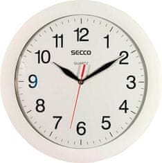 Secco Nástěnné hodiny, bílé, 30 cm, S TS6046-77