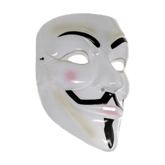 Korbi Anonymní plastová maska, maska Guy Fawkes V for Vendetta ACTA