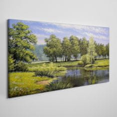 COLORAY.CZ Obraz na plátně Stromy Water 100x50 cm