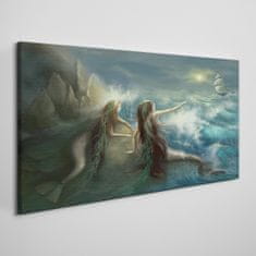 COLORAY.CZ Obraz na plátně Siren Ocean Ship Storm 120x60 cm