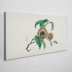 COLORAY.CZ Obraz na plátně Větve kaštanových listů 140x70 cm
