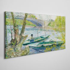 COLORAY.CZ Obraz na plátně Rybářský pramen van Gogh 100x50 cm